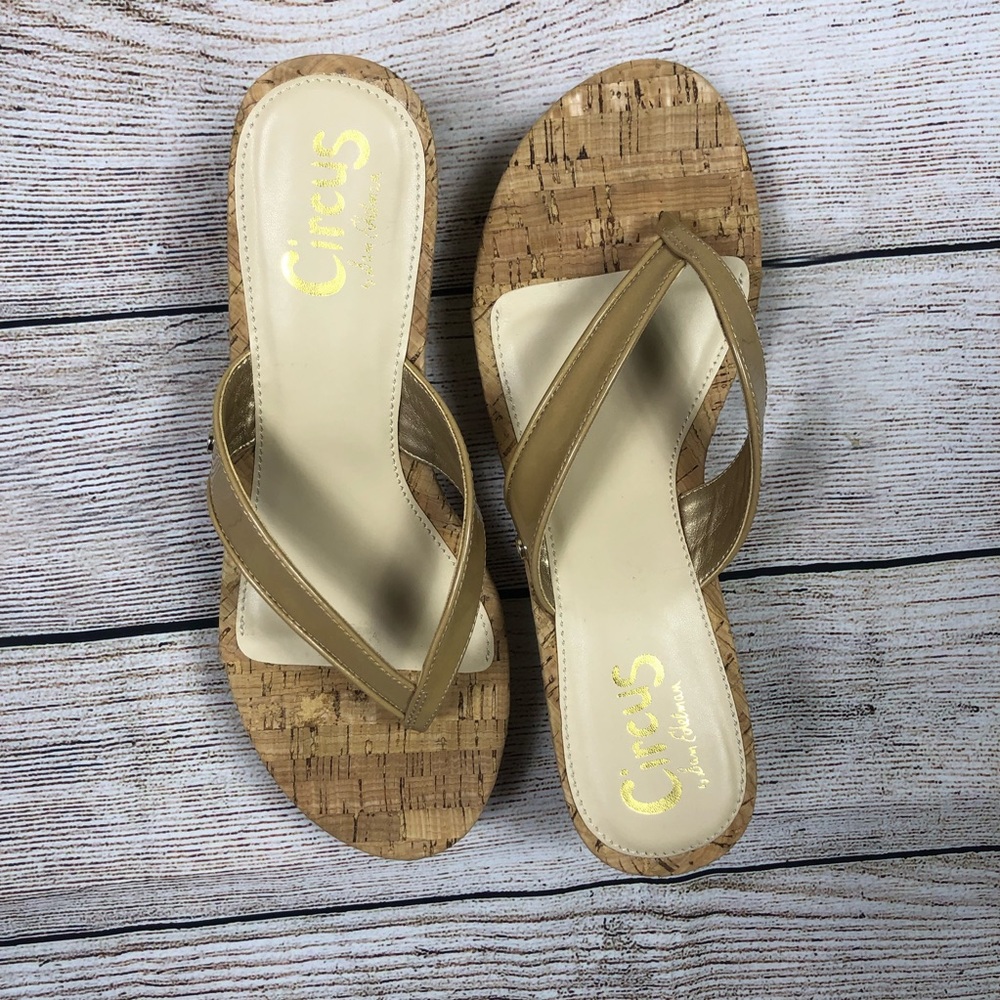 NEW Sam Edelman Nude wedge sandals
